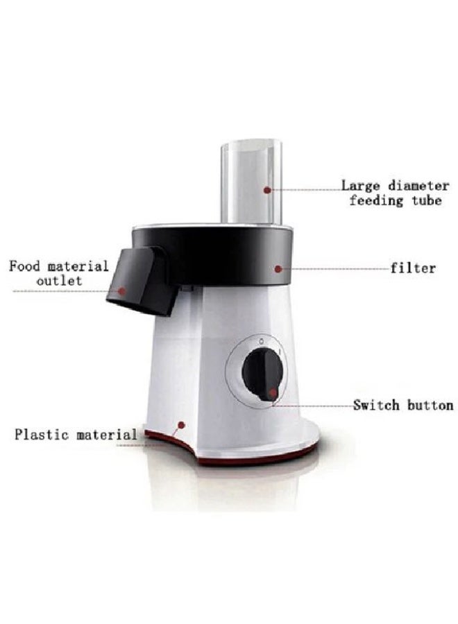 ال سي قطاعة خضار بعدة شفرات للتقطيع والبشر والفرم 200 واط - Image 4